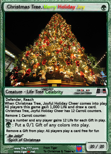 TIGERM.NET - Us Gamers Fun Friendly Magical Gift Card 12 - Christmas Tree