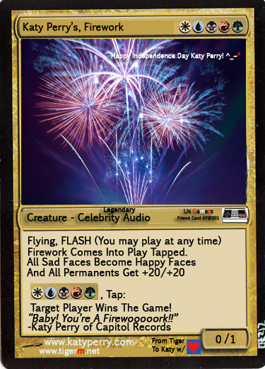 TIGERM.NET - Friend Card Katy Perry Firework