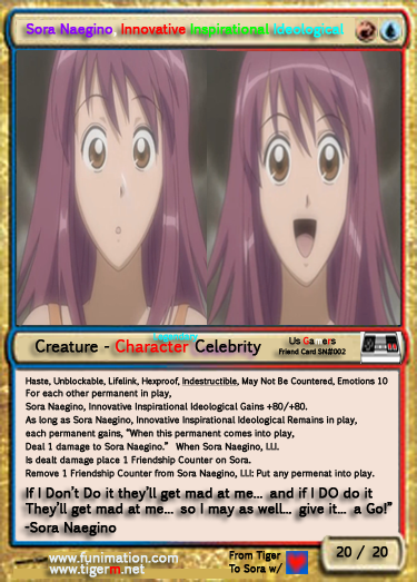 TIGERM.NET - Friend Card Sora Naegino 2